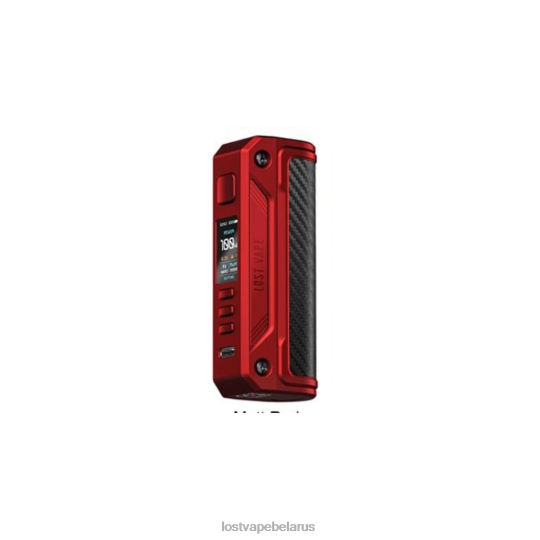 Lost Vape Thelema соло мод 100 Вт матовый красный/углеродное волокно 4XNRV253 Lost Vape Contact