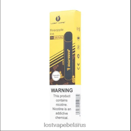 Lost Vape Mana палочка одноразовая | 300 затяжек | 1,2 мл ананасовый лед 5% 4XNRV526 Lost Vape Review Belarus